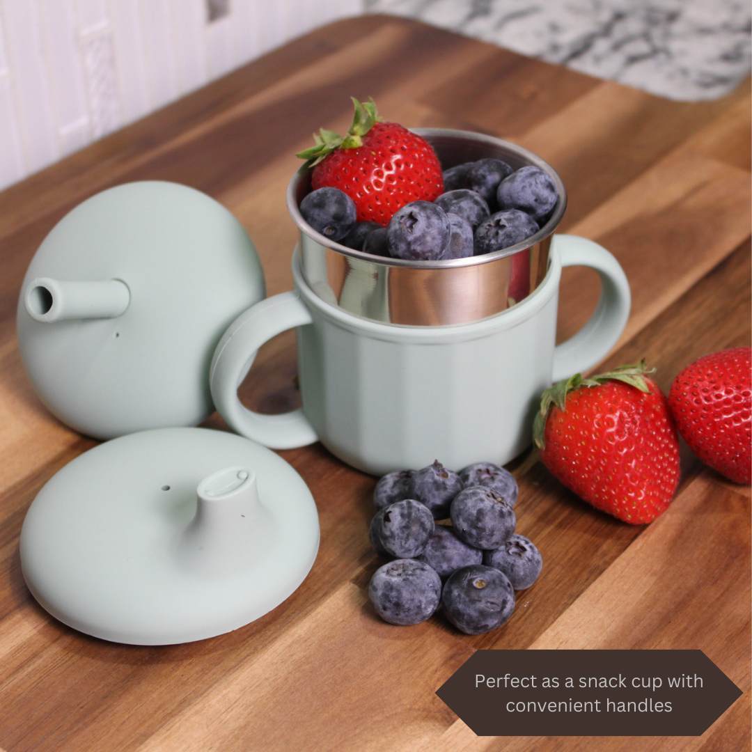 Stainless Steel Sippy Cup 3 in 1