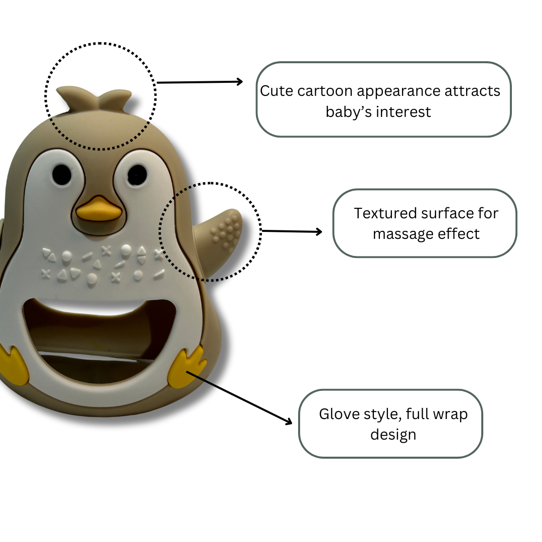 Penguin Teether (Beige)