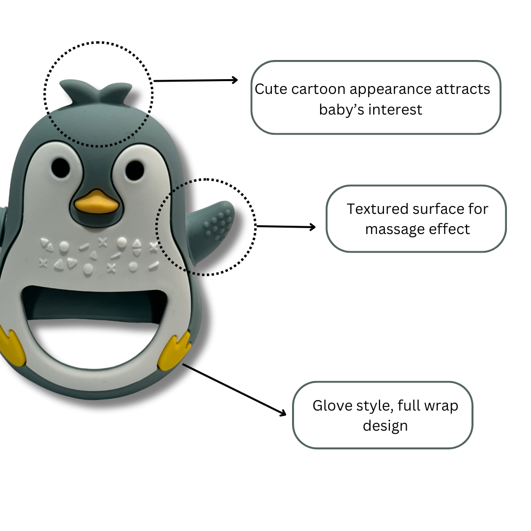 Penguin Teether (Blue)