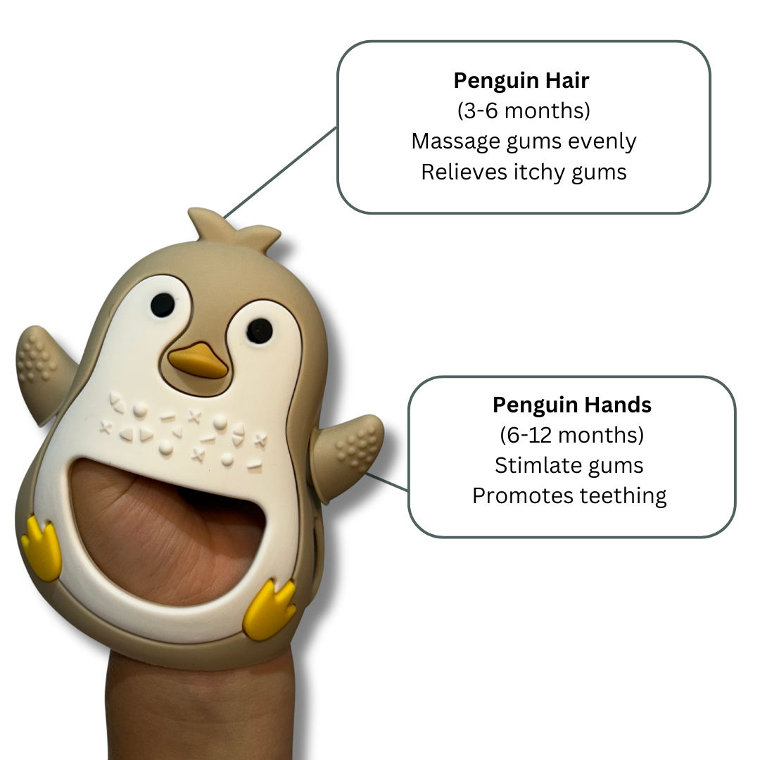 Penguin Teether (Beige)