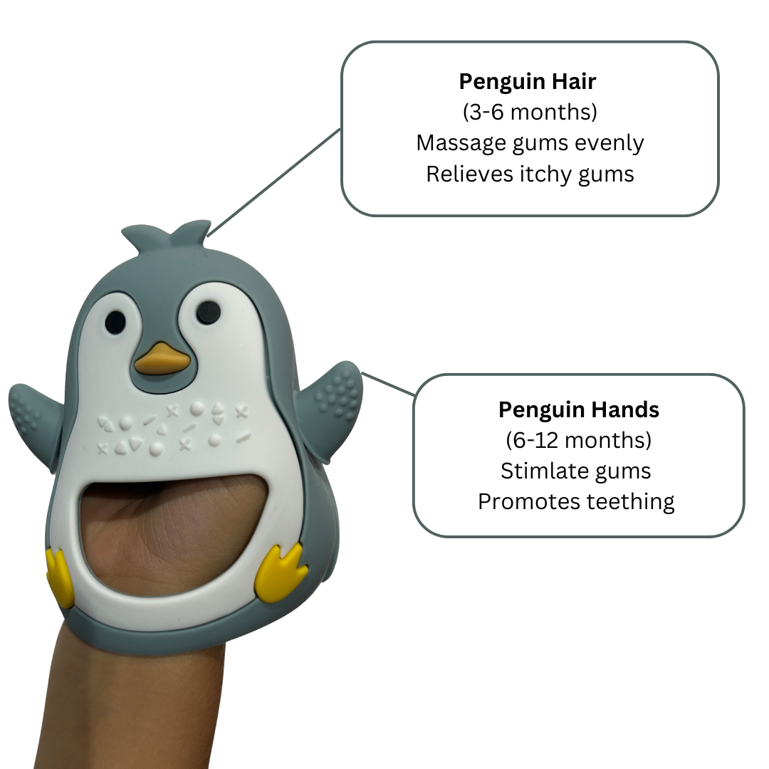 Penguin Teether (Blue)